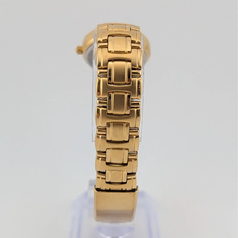 Lorus V501-X263 Women's Gold Tone White Dial Roman Numeral Quartz Watch 24mm 7